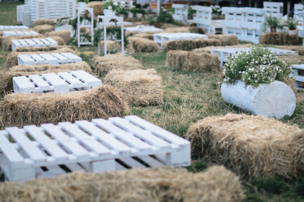 Palleten-Heuballen